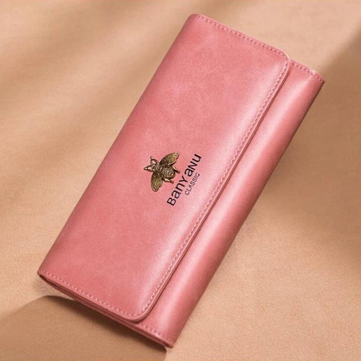 Women Anti RFID Credit Card Purse Business Travel Cow Leather Wallet Elegant Fashion Woman Clutch Bag for Gifts Work Party-THAT FASHION STORE