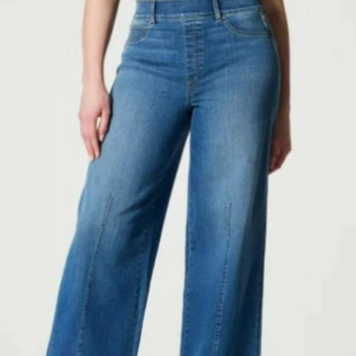 2023 New Solid Color Jeans Women Loose Washed Jeans Women All-Match Micro-Elastic Comfortable Straight Mid-Waist Denim Trousers-THAT FASHION STORE