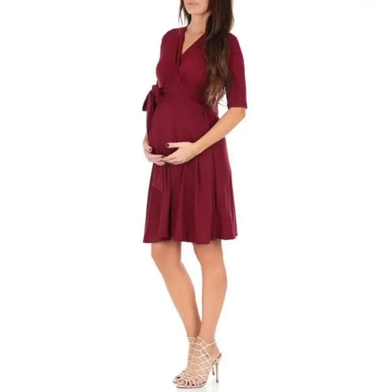 Color Women's Summer Pregnant Women's Dress Nursing Maternity for Pregnant Women Fashion Dresses Pregnancy Dress-THAT FASHION STORE