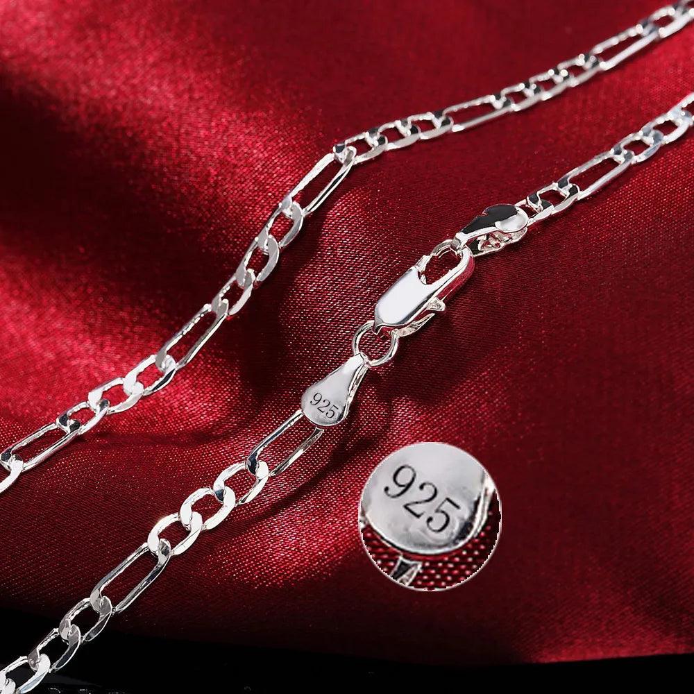 925 Sterling Silver 16/18/20/22/24/26/28/30 Inch Chains Necklace For Women Men Luxury Designer Jewelry Free Shipping Chshine-THAT FASHION STORE