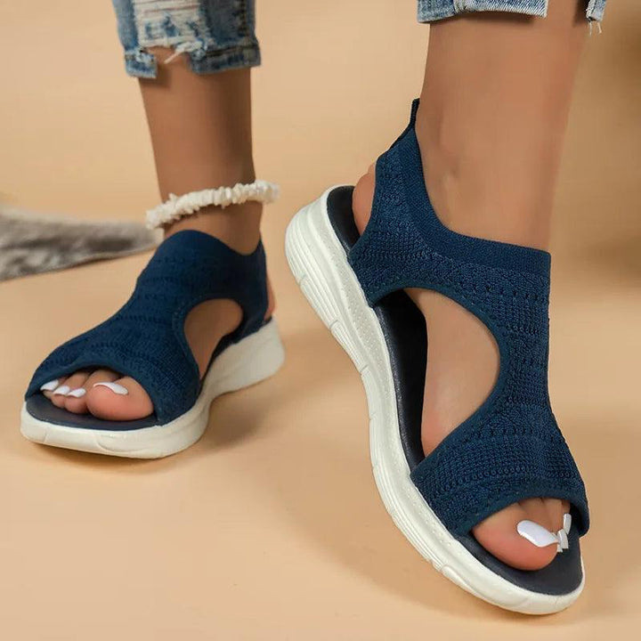 Women Summer Shoes 2024 New Mesh Fish Platform Sandals Women's Open Toe Wedge Sandals Ladies Light Casual Shoes Zapatillas Muje-THAT FASHION STORE