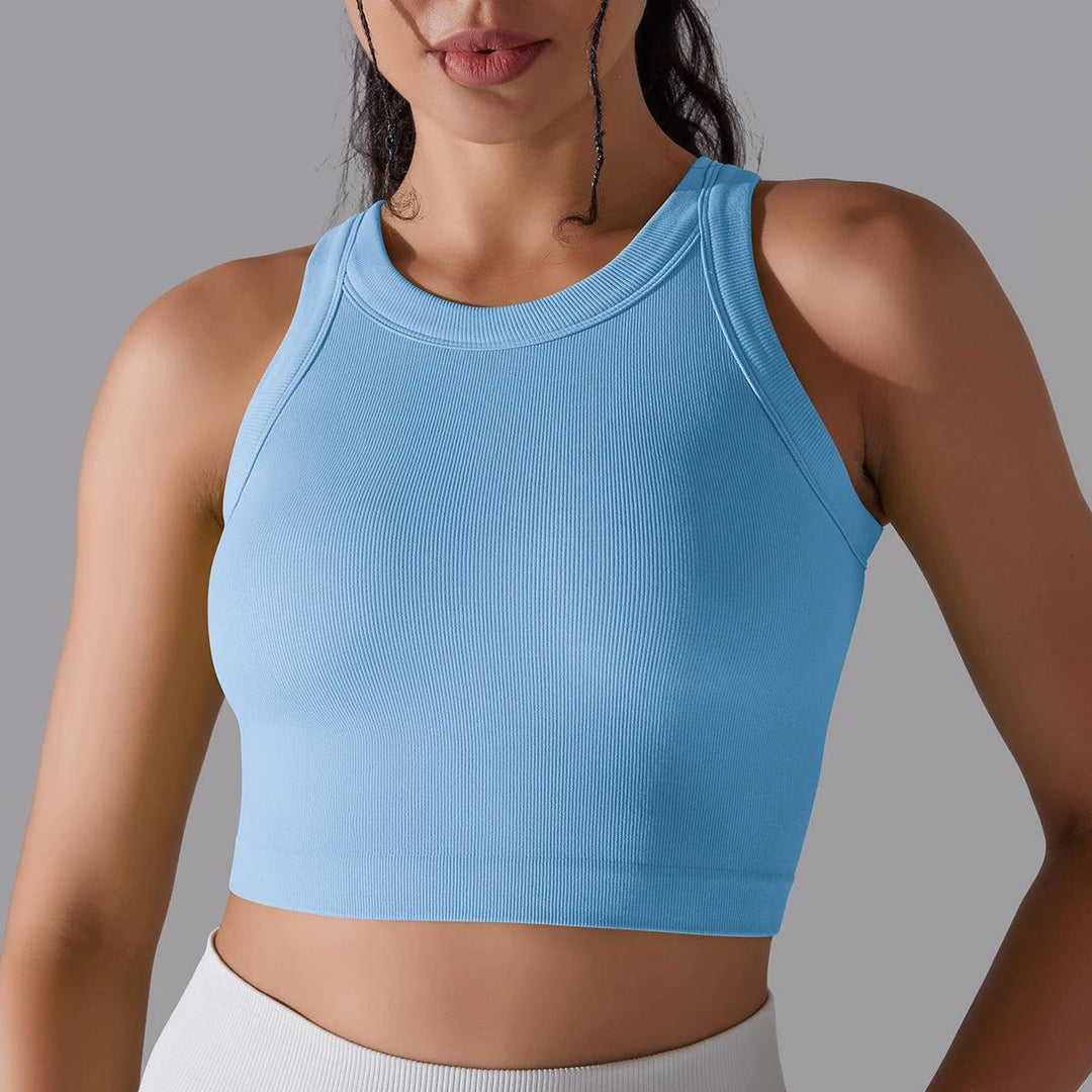 2 Tier Women Sports Bra Sexy Yoga Bra High Support Impact Sports Underwear Running Quick DryTank Top Fitness Gym Padded Bralette-THAT FASHION STORE