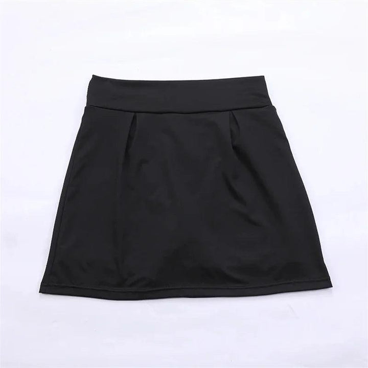 Summer Women Sprints Tennis Dance Fitness Short Skirts Quick Drying Solid Female Lining High Waist Mini Skirts Shorts DF4987-THAT FASHION STORE