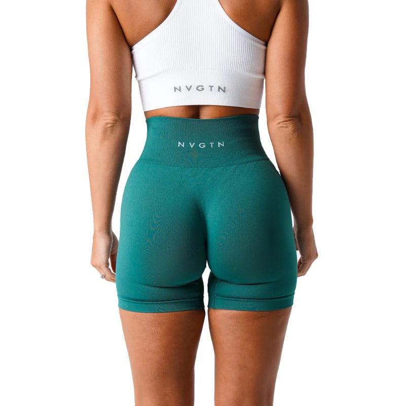 NVGTN Spandex Solid Seamless Shorts Women Soft Workout Tights Fitness Outfits Yoga Pants Gym Wear-THAT FASHION STORE