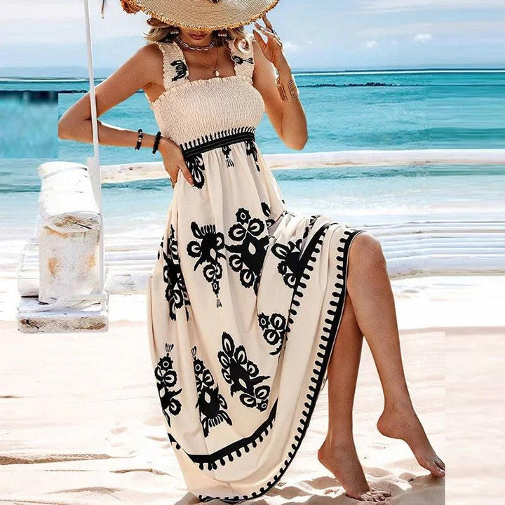 Summer Holiday Dress Women Casual Sleeveless A-Line Party Long Dress Boho Casual Sleeveless Party Dress 2024-THAT FASHION STORE