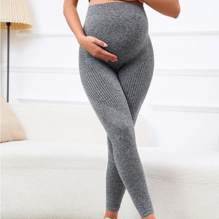 Pregnant Women's Thin Bottoming Pants Spring And Summer New Maternity High Elastic Belly Support Pants-THAT FASHION STORE