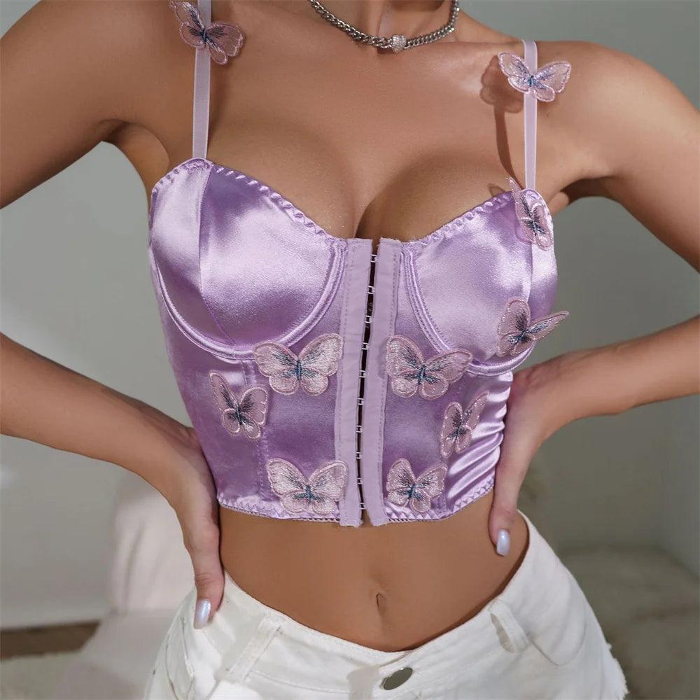 Summer Bralette Women Bra Sexy Party Bustier Ladies Corset Underwear Push Up Bras Woman Clothing Shaper Club Crop Tops Lingerie-THAT FASHION STORE