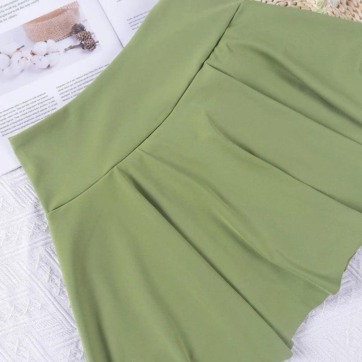 Women Tennis Skirt Sport Golf Ruffled Skirt With Shorts Fake Two Pieces Fitness Golf Wear High Waist Breathable Dance Yoga Skort-THAT FASHION STORE