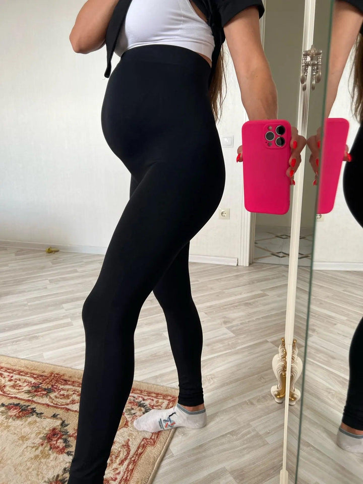 High Waist Pregnancy Yoga Pants Skinny Maternity Clothes For pregnant Women Belly Support Knitted Leggins Body Shaper Trousers-THAT FASHION STORE