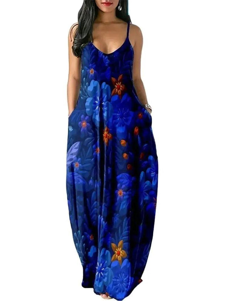 Chic Butterfly Women Maxi Dress Print Long Dresses Fashion Women's Vintage Dress Woman Retro Elegant Girls Club Party Vestidos-THAT FASHION STORE