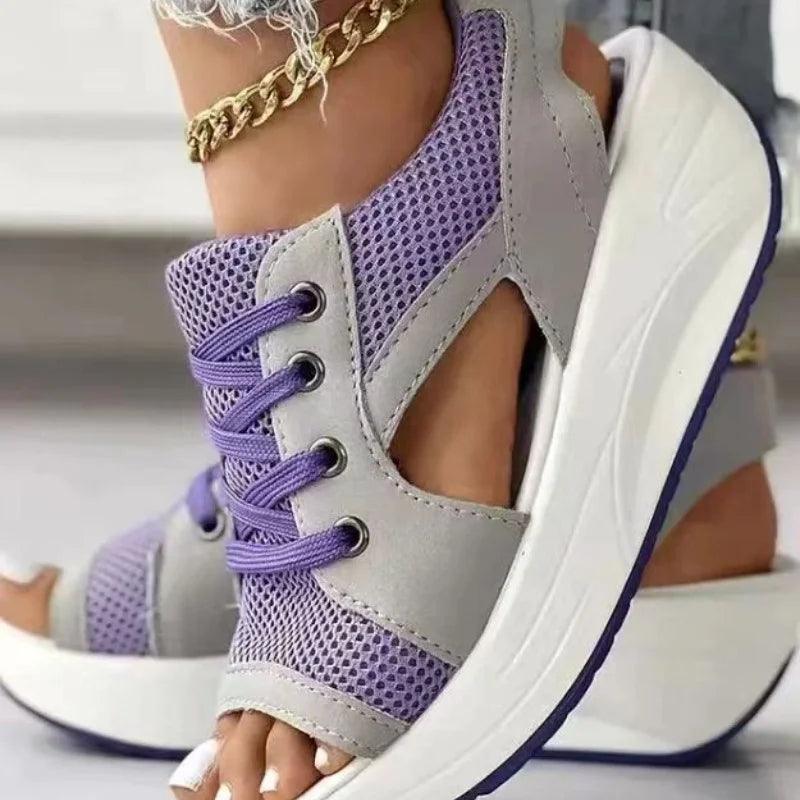 Fashion Women Sandals Summer New Lady Platform Chunky Comfortable Mesh Open Toe Casual Sports Ladies Shoes Plus Size 43-THAT FASHION STORE