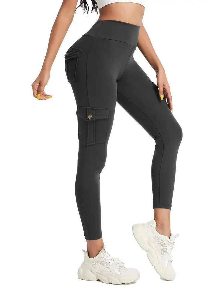 Super Comfortable and Fashionable Multi Pocket Yoga Breathable Sports Pants - Perfect for Running and Fitness Workwear-THAT FASHION STORE