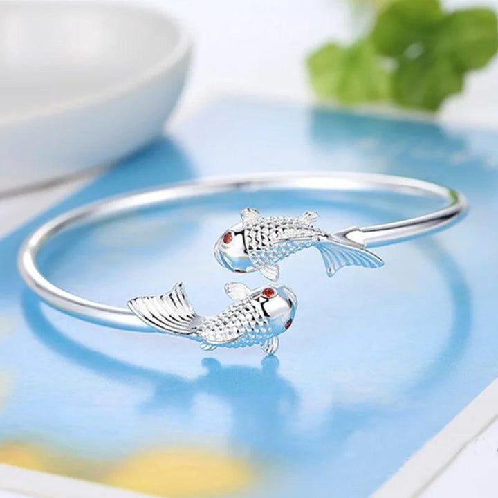 High quality 925 Sterling Silver Original goldfish bracelets Bangles for women fashion Luxury party wedding jewelry fine gift-THAT FASHION STORE