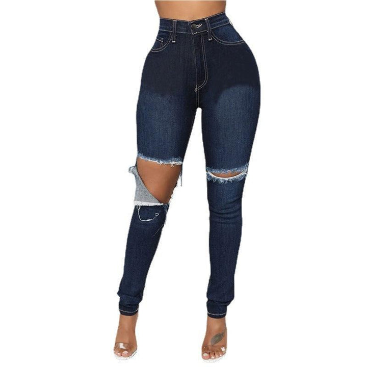 Women's Fashion Ripped Slim Fit Skinny Jeans-THAT FASHION STORE