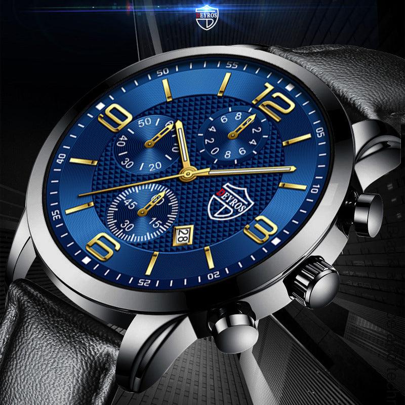 Men's Fashion Simple Calendar Luminous Quartz Watch-THAT FASHION STORE