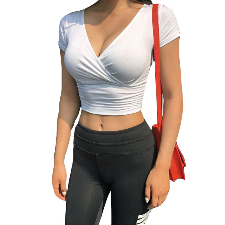 New Tight-fitting Cotton Crop Top Summer-THAT FASHION STORE