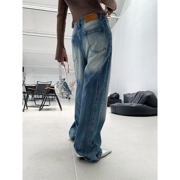 Women's Low Waist Retro Wide Leg Jeans-THAT FASHION STORE