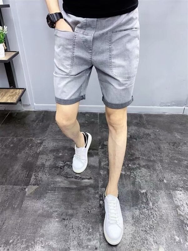 Men's Summer Trendy Slim Denim Shorts-THAT FASHION STORE