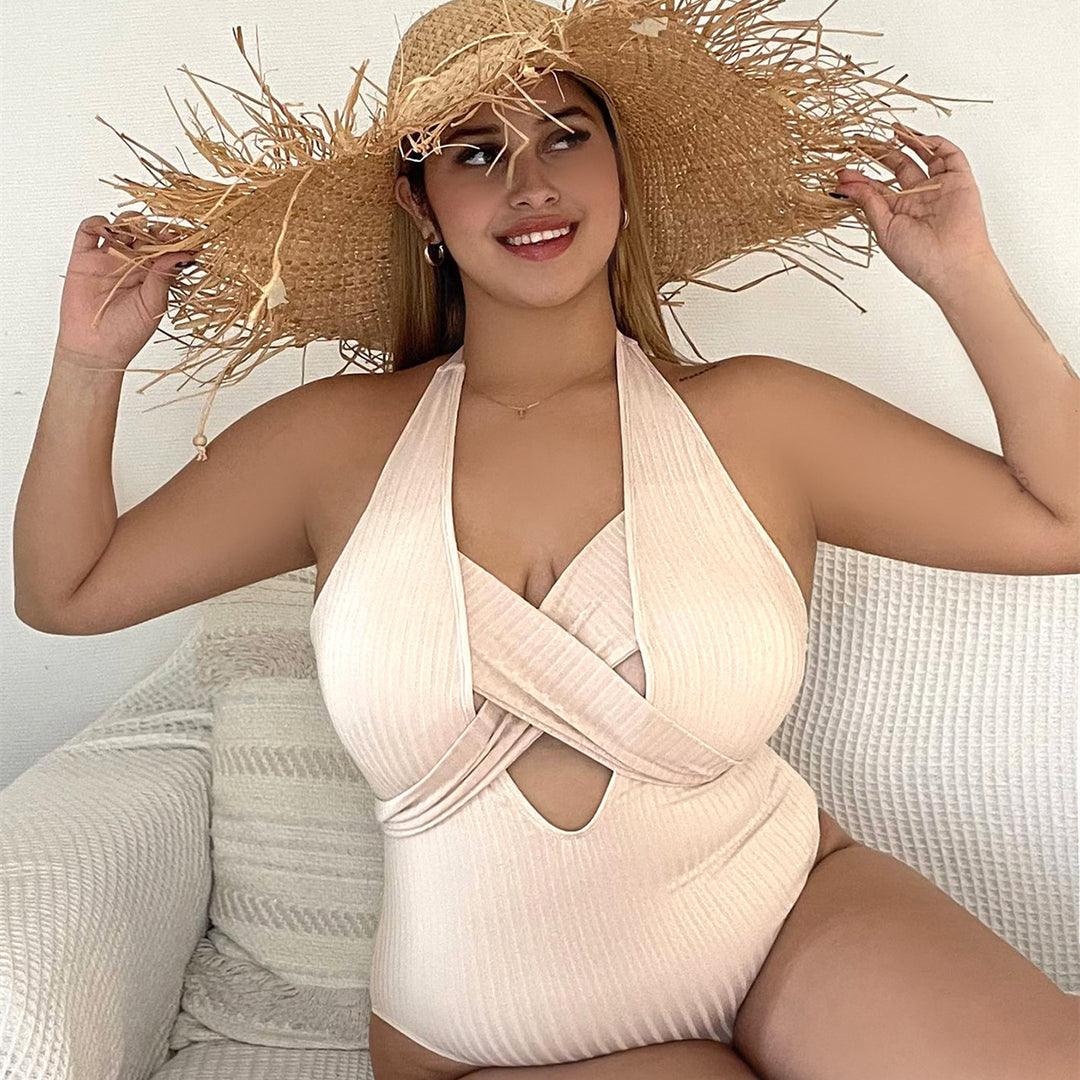 Plus Size Women's Trendy One-Piece Swimsuit - THAT FASHION STORE