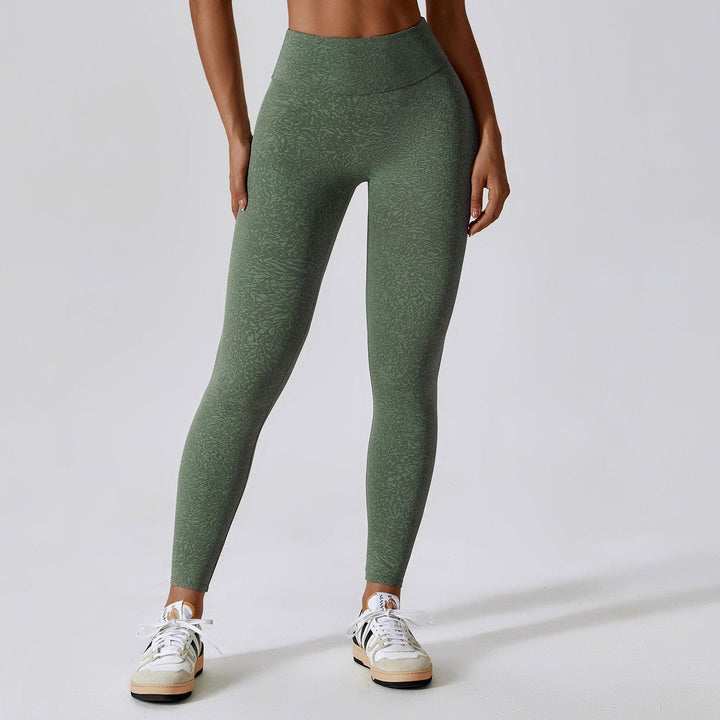 Belly Contracting Hip Lifting Running Sports Quick-drying Camouflage Printing Nude Feel High Waist Yoga Pants-THAT FASHION STORE