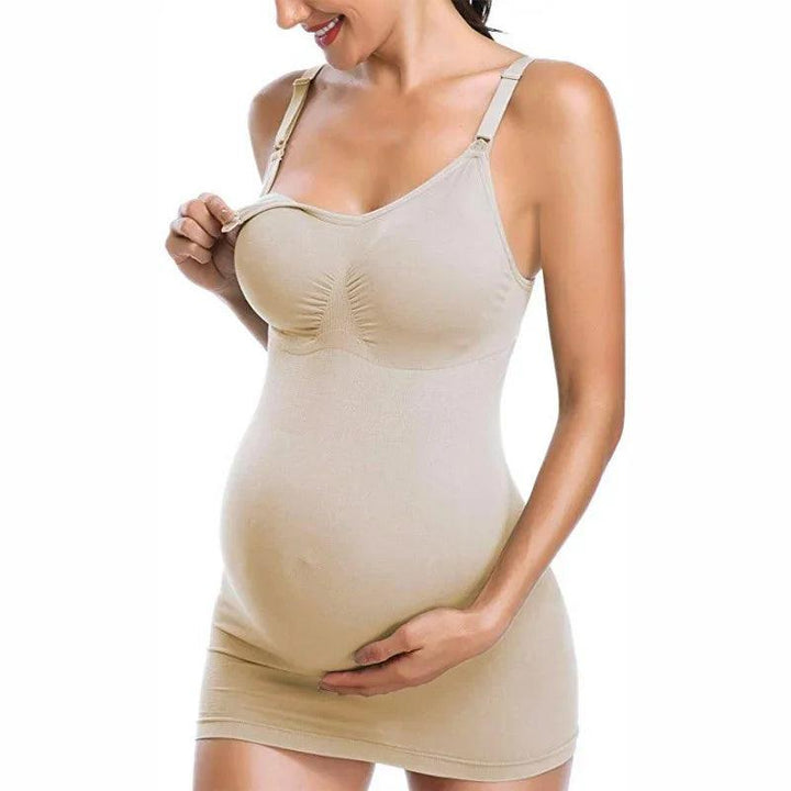 Breastfeeding Vest High Elastic Upper Button Buckle Maternal Nursing Bra Vest Nursing Underwear Premama Maternity Dresses-THAT FASHION STORE