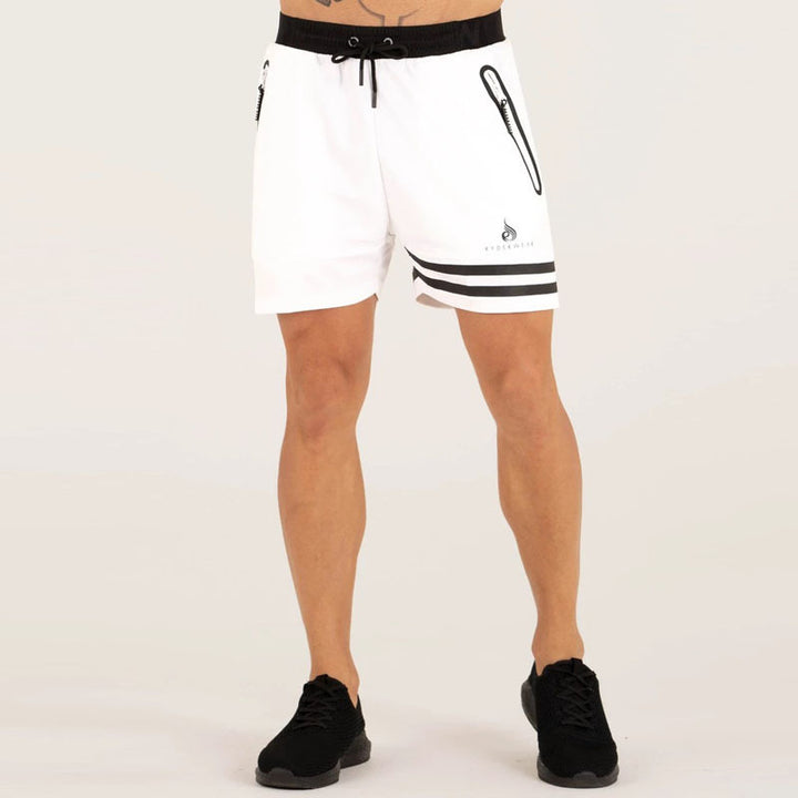 Quick-drying Slim Fit Running Unilateral Striped Sports Shorts Men-THAT FASHION STORE