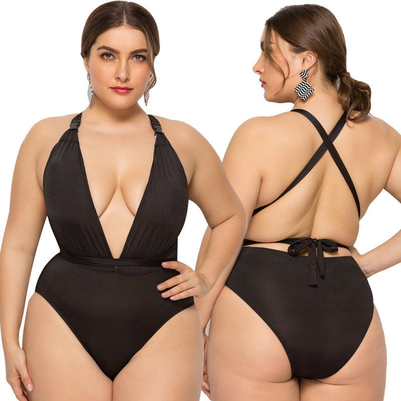 New Fat Lady Plus Size One-piece Swimsuit-THAT FASHION STORE