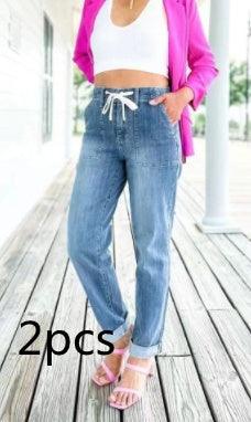 Women's Loose All-match Casual Straight-leg Jeans-THAT FASHION STORE