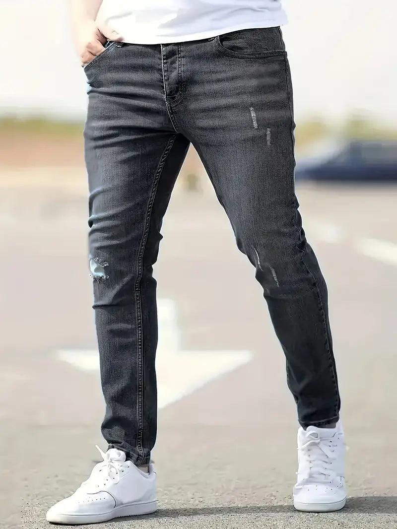 American-style Slim-fit Stretch Jeans-THAT FASHION STORE