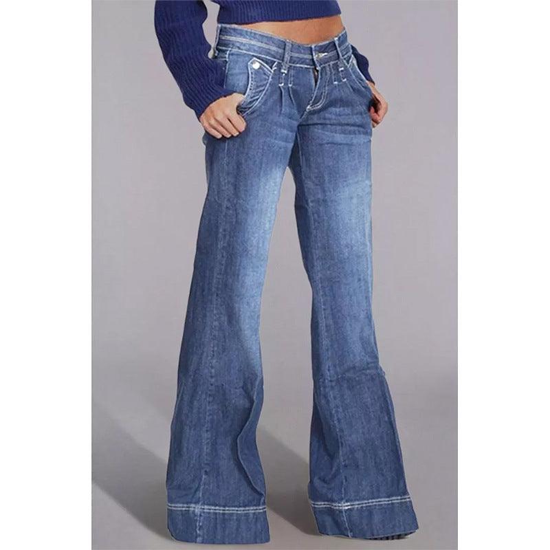 Women's Jeans Look Slimmer With Water Wash Micro-THAT FASHION STORE