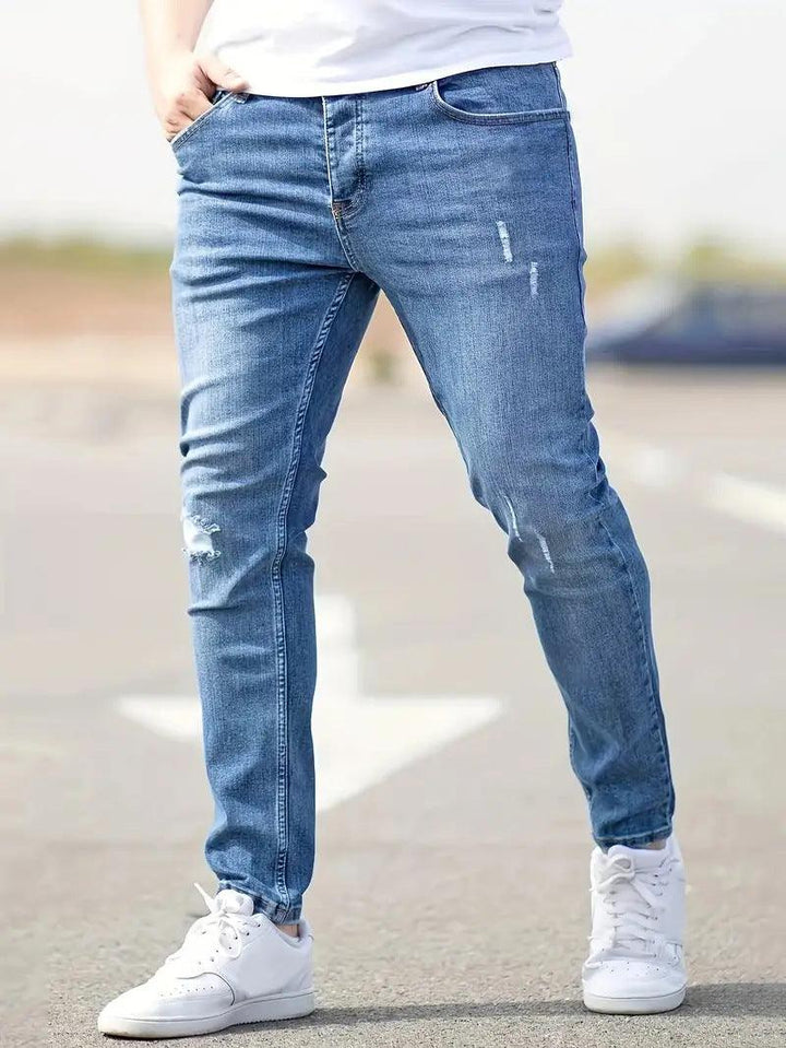 American-style Slim-fit Stretch Jeans-THAT FASHION STORE