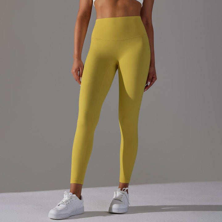 Double-sided Sanding Nude Feel Breathable Cropped Pants Hip Lifting Peach Sports Fitness Yoga Pants-THAT FASHION STORE