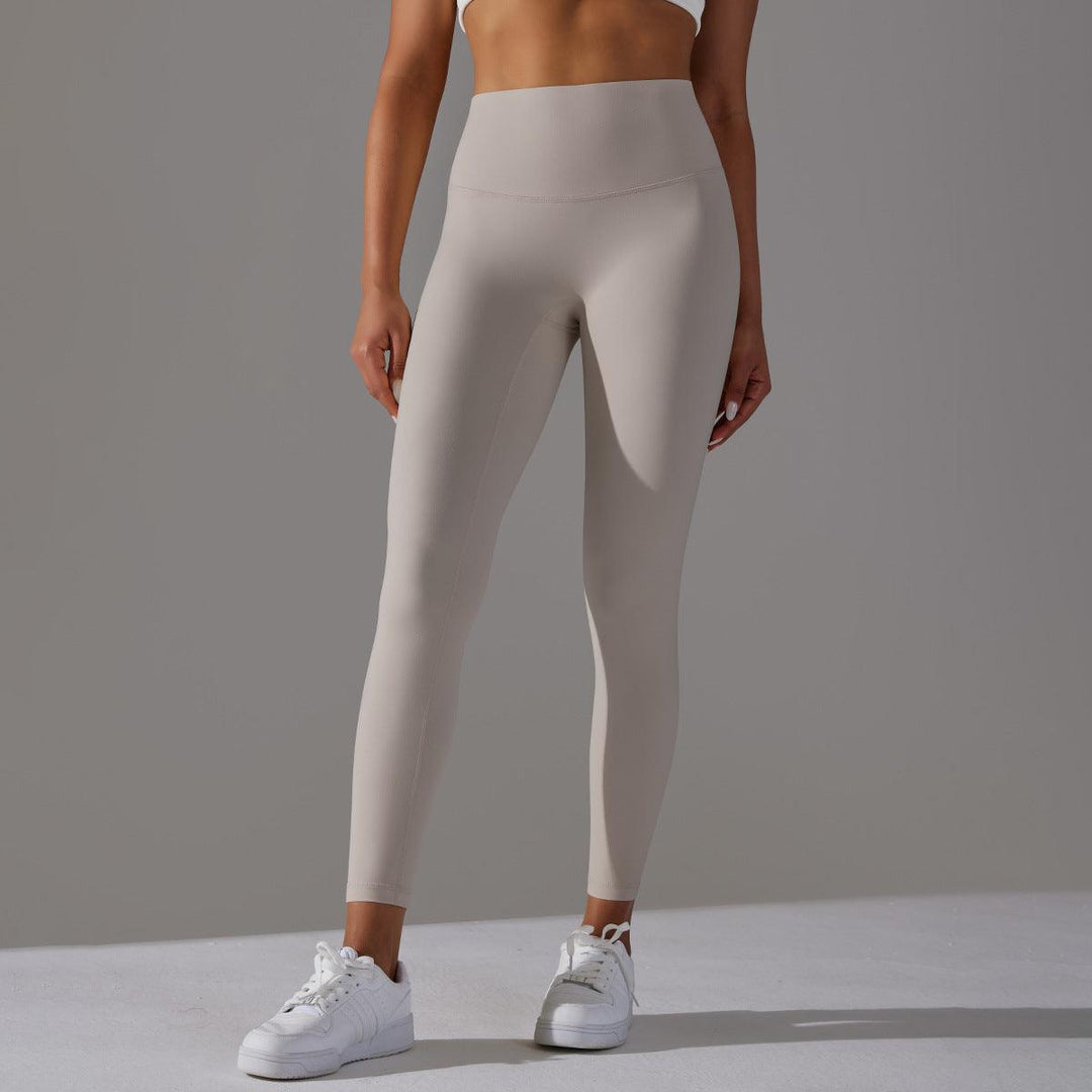 Double-sided Sanding Nude Feel Breathable Cropped Pants Hip Lifting Peach Sports Fitness Yoga Pants-THAT FASHION STORE