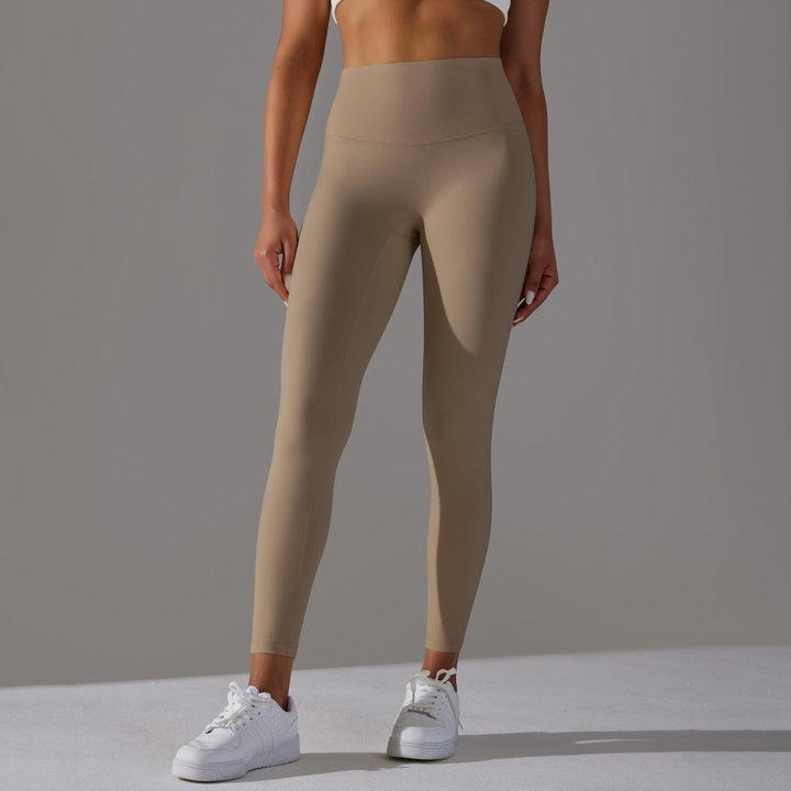 Double-sided Sanding Nude Feel Breathable Cropped Pants Hip Lifting Peach Sports Fitness Yoga Pants-THAT FASHION STORE