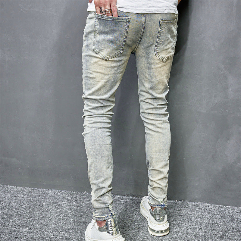 Skinny Motorcycle Jeans Men's Fashion-THAT FASHION STORE