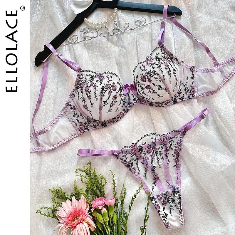 Ellolace Fairy Lingerie Beautiful Tulle Underwear Transparent Lace Exotic Sets See Through Delicate Bilizna Sexy Fancy Intimate-THAT FASHION STORE