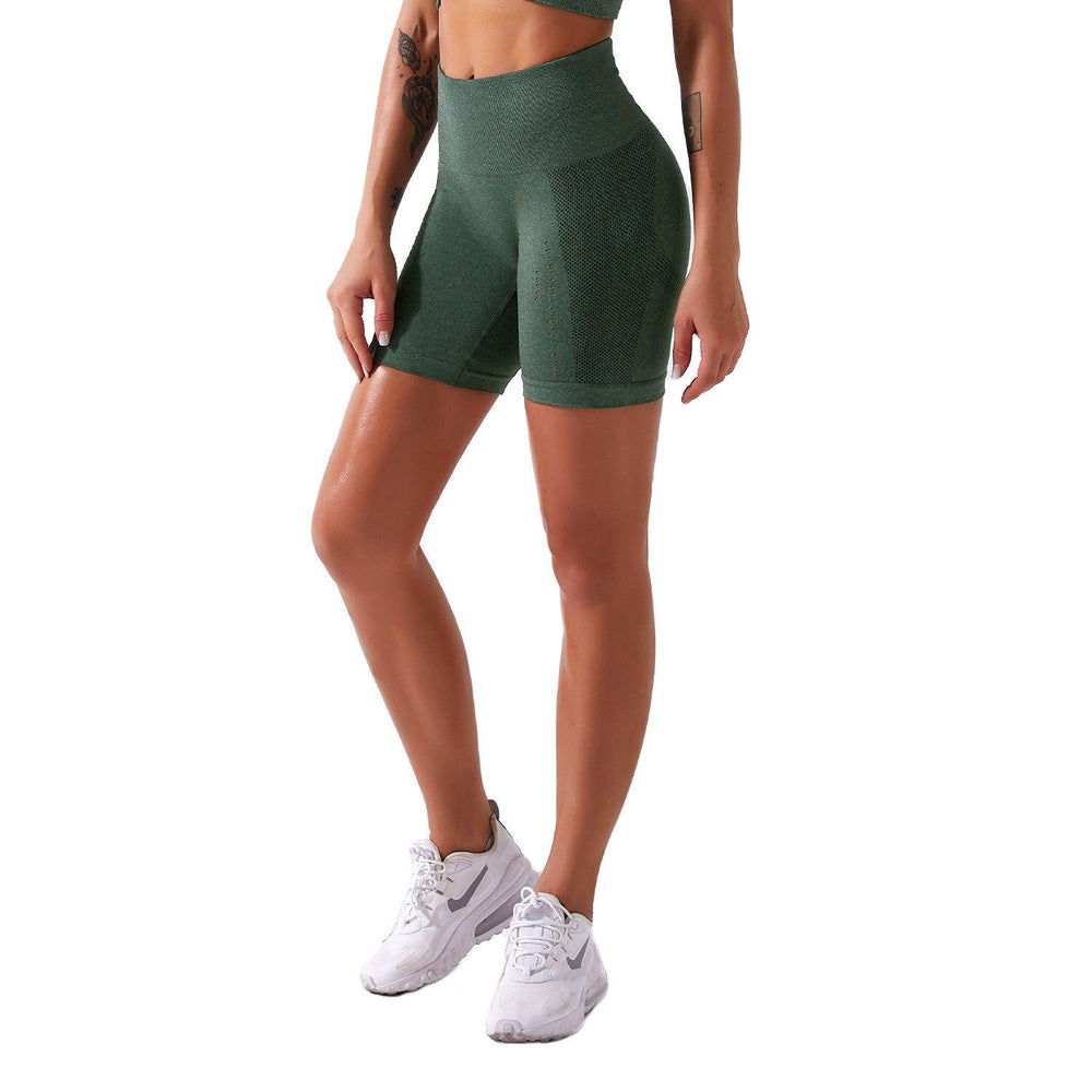 European And American Seamless Sports Yoga Fitness Shorts Women-THAT FASHION STORE