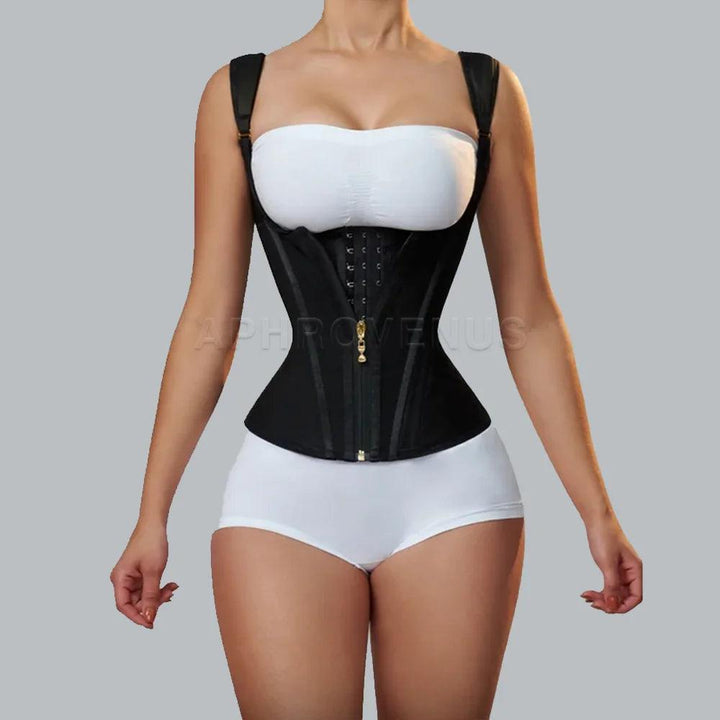 Fajas Colombianas Women Double Compression Waist Trainer Corset with Bone Adjustable Zipper and Hook-eyes Flat Belly Body Shaper-THAT FASHION STORE