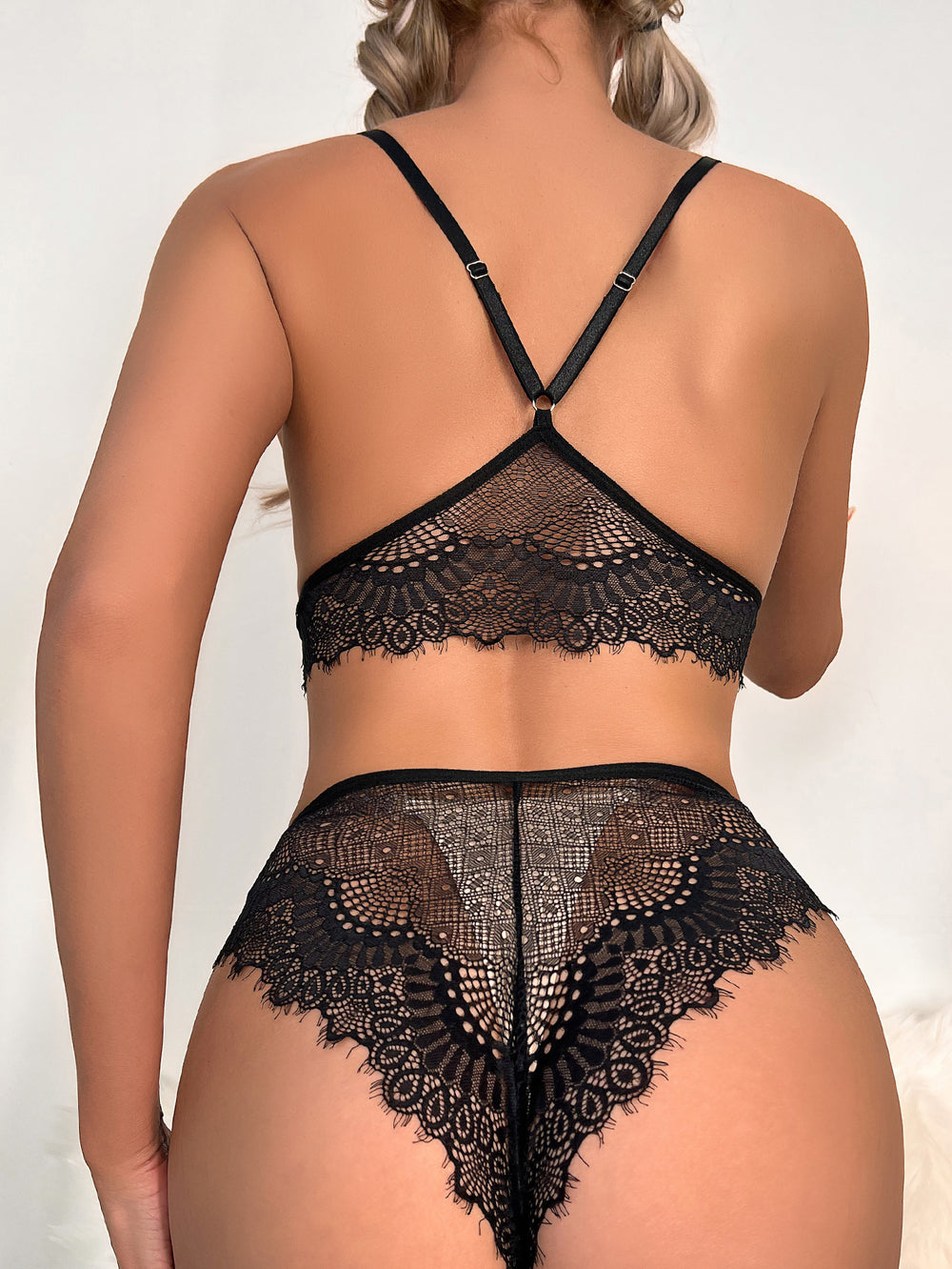 Seductive Black Lace Lingerie Set for Summer - THAT FASHION STORE