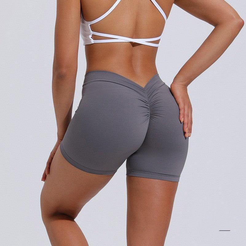 High Waist Hip Lift Back V Yoga Shorts For Women-THAT FASHION STORE