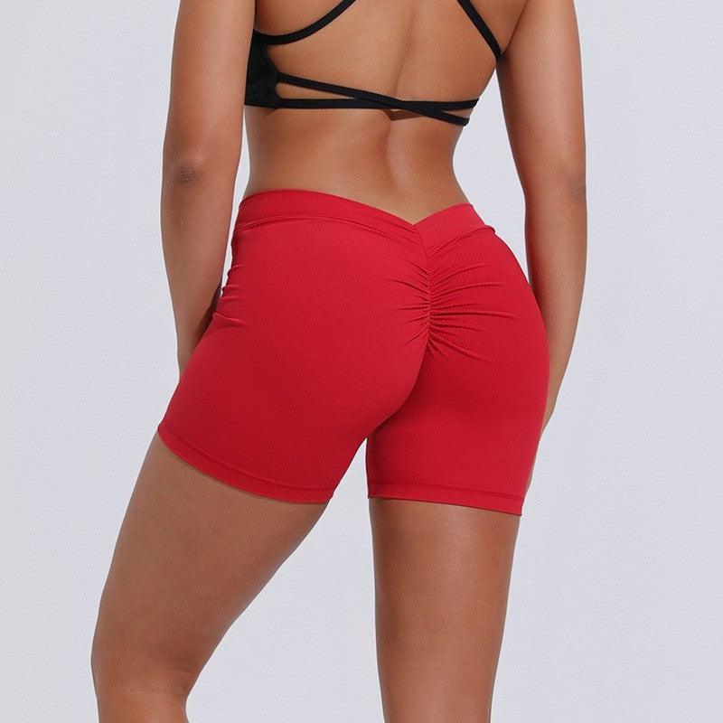 High Waist Hip Lift Back V Yoga Shorts For Women-THAT FASHION STORE