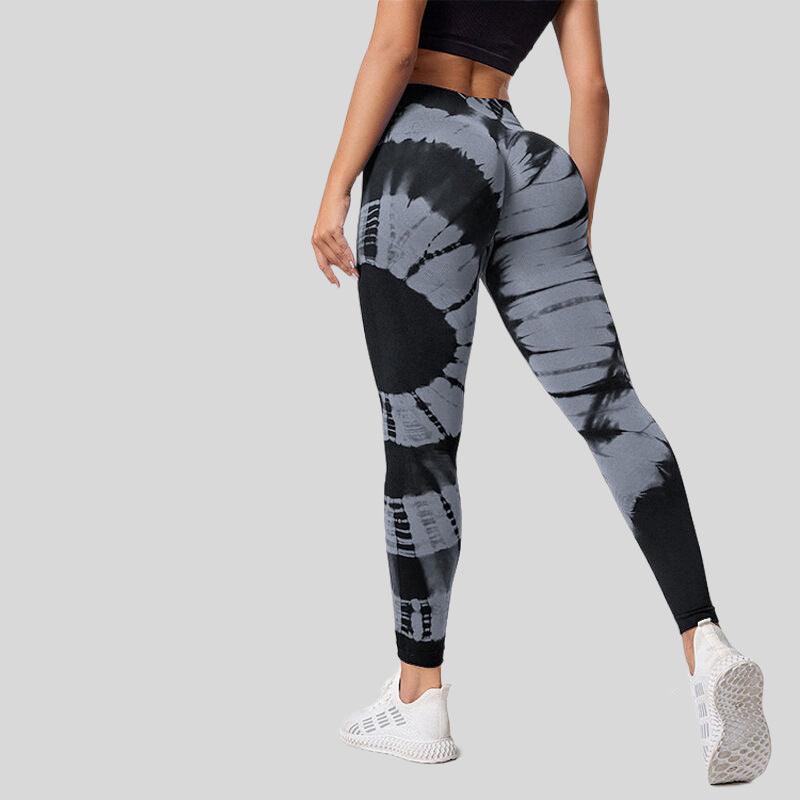 High Waist Hip Lift High Elastic Tie-dye Seamless Yoga Pants-THAT FASHION STORE