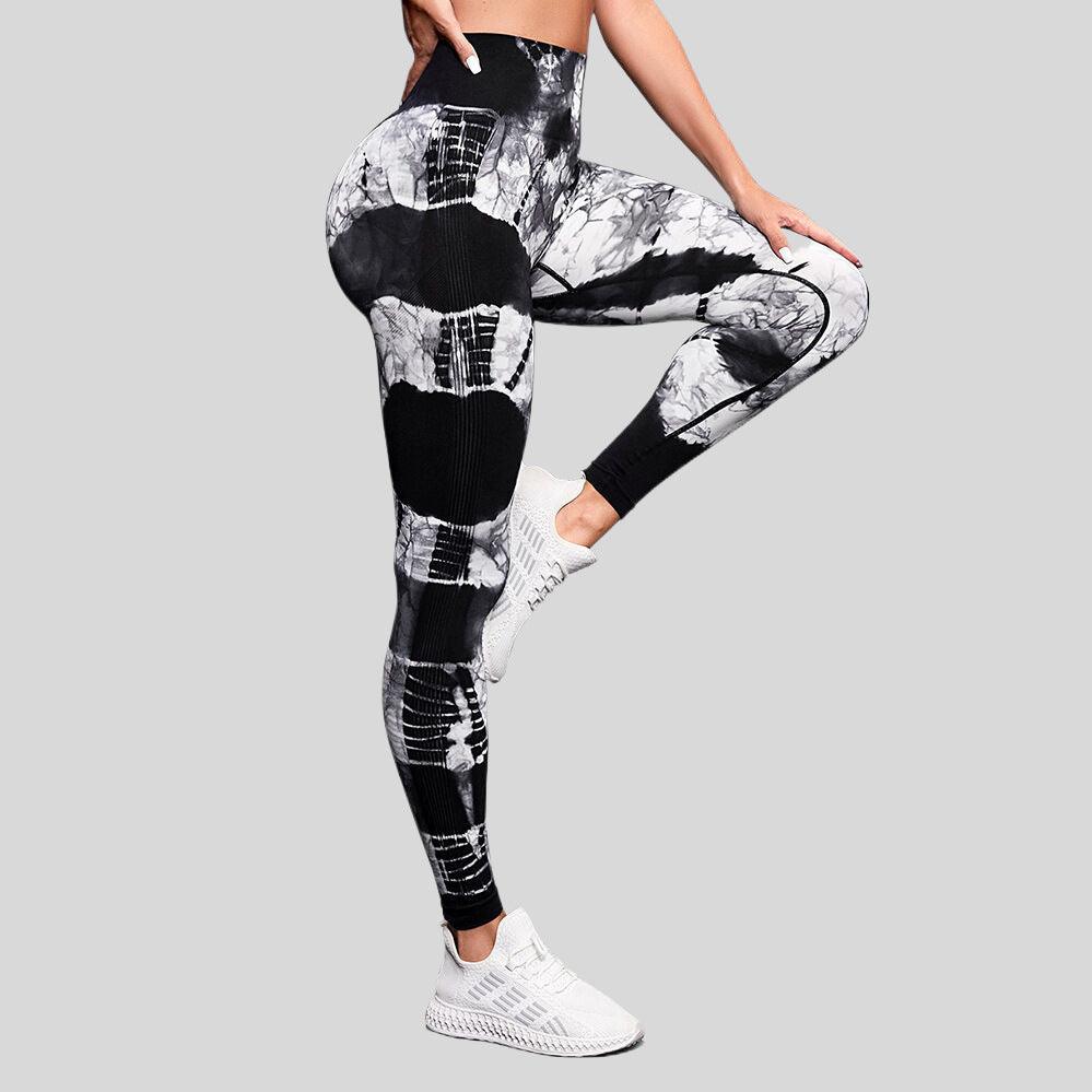 High Waist Hip Lift High Elastic Tie-dye Seamless Yoga Pants-THAT FASHION STORE