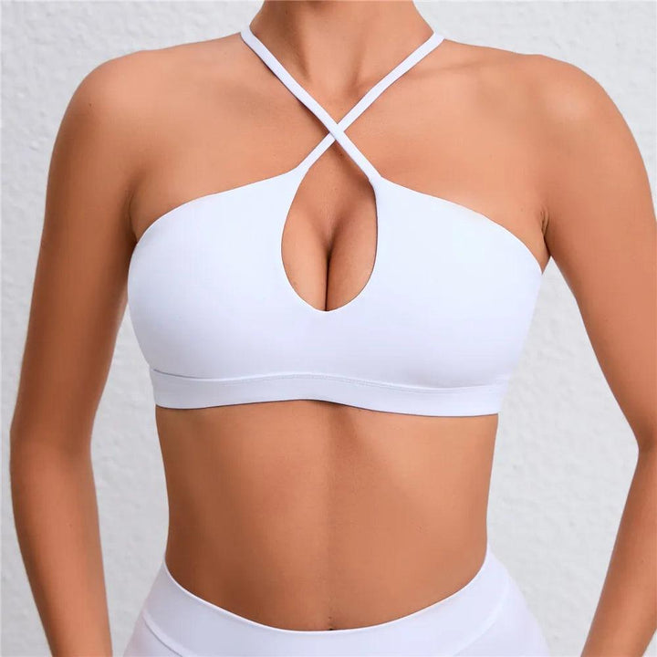 Hot Girl Hollow Out Running Sports Bra Fitness Yoga Bra Crop Tank Top Underwear Women Vest Shockproof Shirt Jogging Sportswear-THAT FASHION STORE