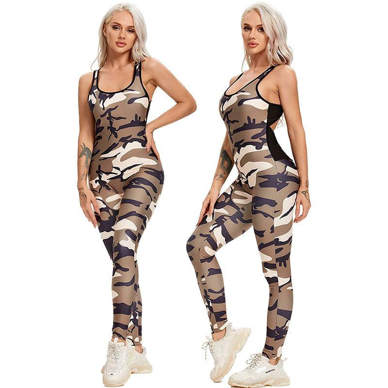 Jacquard Yoga Pants Women's Ink Tie-dyed One-piece Polyester Trousers-THAT FASHION STORE