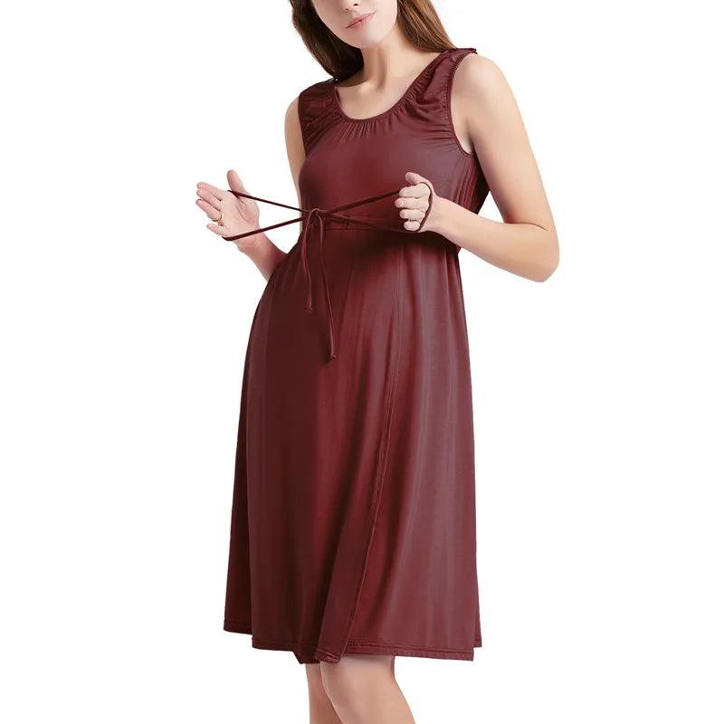 Maternity Labor Delivery Nightdress Nursing Sleepwear 3 In 1 Pregnant Women Breastfeeding Nightgown Hospital Childbirth Pajama-THAT FASHION STORE