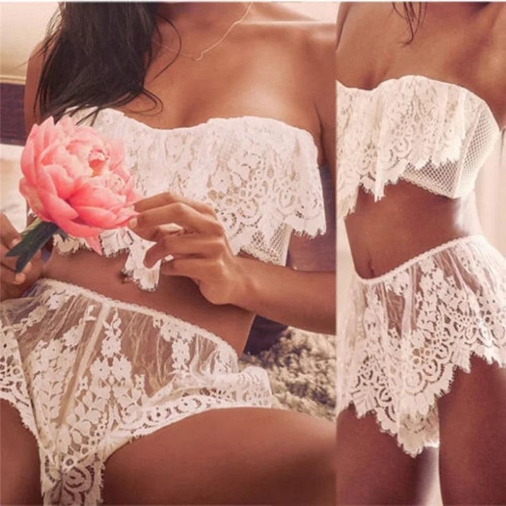 New Lace Embroidery Bra Set Women Plus Size Push Up Underwear Set Bra and Panty Set Cup For Female Lingerie-THAT FASHION STORE