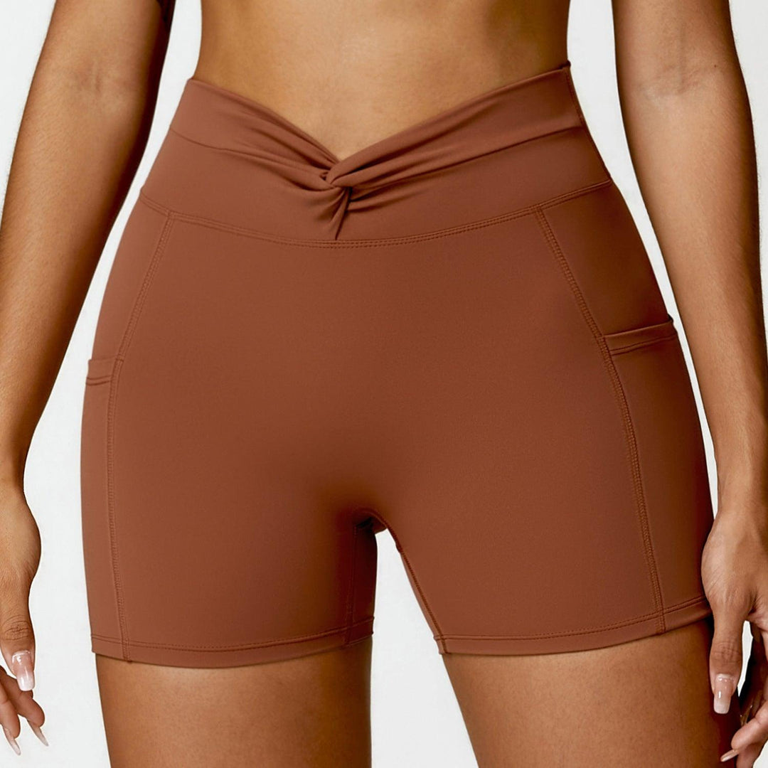 Nude Feel Tight Yoga Shorts Casual Outdoor Running Exercise Shorts Women-THAT FASHION STORE