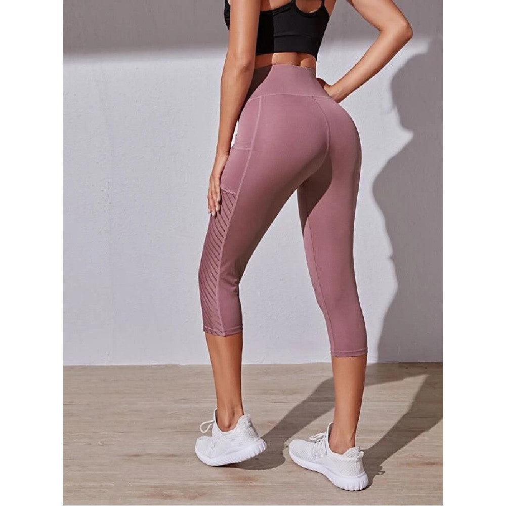 Pocket Slim Fit Cropped Yoga Pants-THAT FASHION STORE