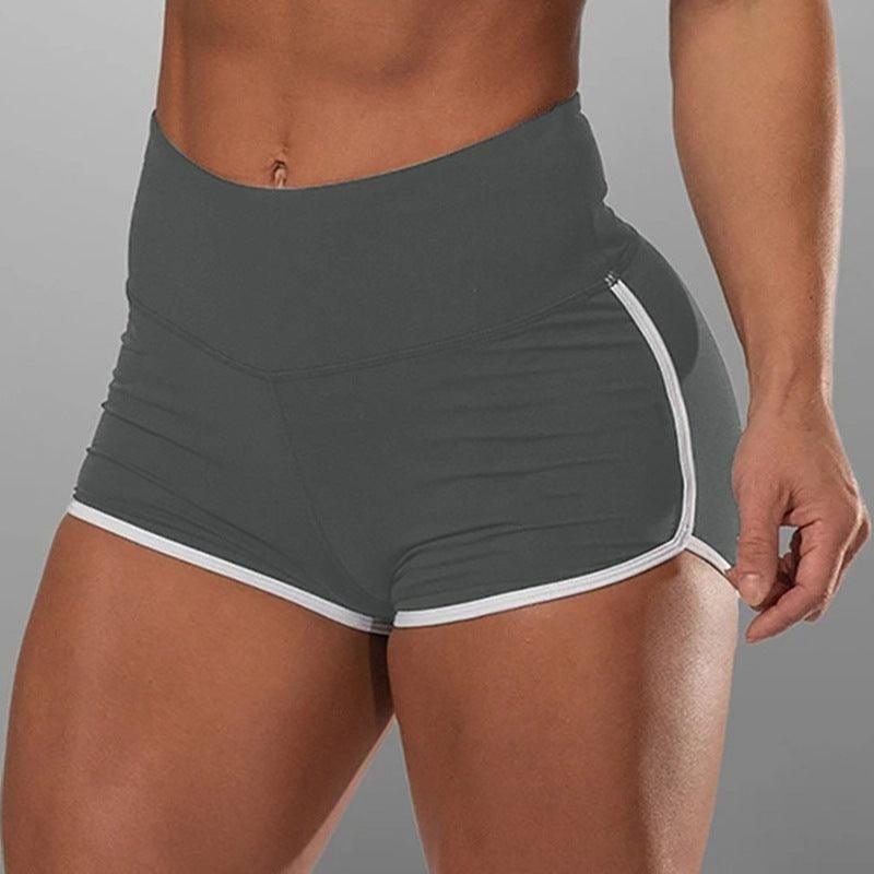 Pure Color Women Summer Hip Fitness Yoga Wear Shorts-THAT FASHION STORE